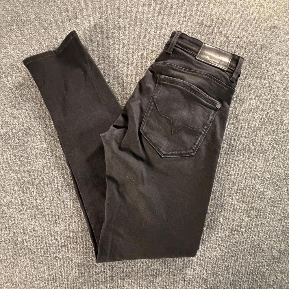 Pepe Jeans London Vapour Ziyan Black‎ Power Flex Slim Jeans Mens 30/33 #828